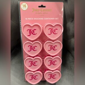 Juicy Couture Pink Heart Snack Container Set